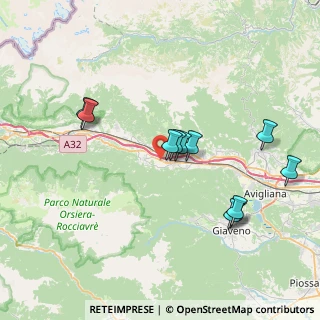 Mappa Via Nazionale, 10050 Villar Focchiardo TO, Italia (7.39)