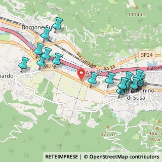 Mappa Via Nazionale, 10050 Villar Focchiardo TO, Italia (1.21)