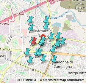 Mappa Via Bonzo, 10151 Torino TO, Italia (0.727)