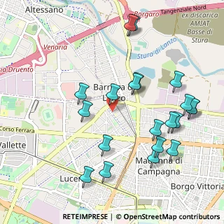 Mappa Via Bonzo, 10151 Torino TO, Italia (1.1105)