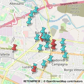 Mappa Via Bonzo, 10151 Torino TO, Italia (0.917)