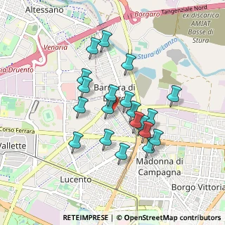 Mappa Via Bonzo, 10151 Torino TO, Italia (0.7515)