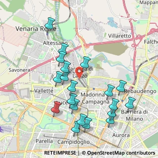 Mappa Via Bonzo, 10151 Torino TO, Italia (2.0825)