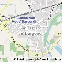 Map Sannazzaro de' Burgondi