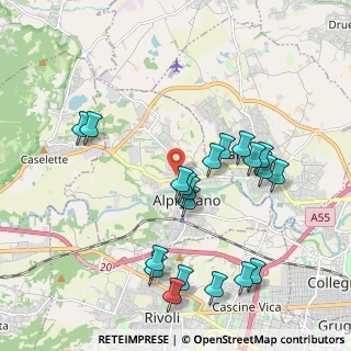 Mappa Via Monviso, 10091 Alpignano TO, Italia (2.0895)