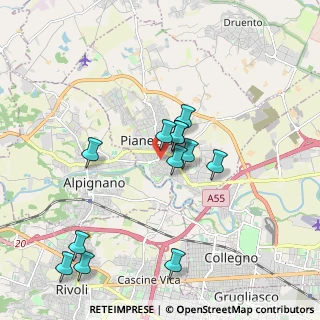 Mappa Piazza Papa Giovanni Paolo II, 10044 Pianezza TO, Italia (1.80333)