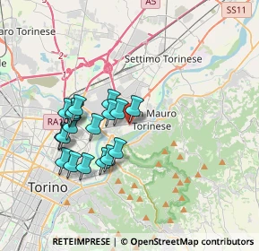 Mappa Via Matteo Bandello, 10056 Torino TO, Italia (3.23056)