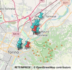 Mappa Via Matteo Bandello, 10056 Torino TO, Italia (2.77923)