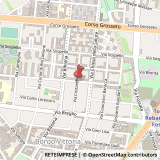 Mappa Via Michele Coppino,  73, 10147 Torino, Torino (Piemonte)