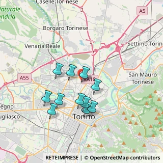 Mappa Via Costantino Nigra, 10147 Torino TO, Italia (3.09364)