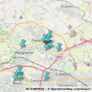 Mappa Via Piave, 10044 Pianezza TO, Italia (1.7925)