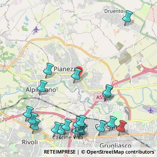 Mappa Via Piave, 10044 Pianezza TO, Italia (3.009)
