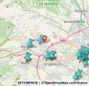 Mappa Via Asti, 10044 Pianezza TO, Italia (6.2265)