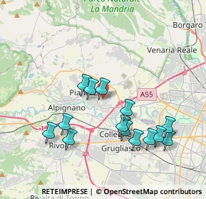 Mappa Via Asti, 10044 Pianezza TO, Italia (3.80286)