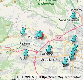 Mappa Via Asti, 10044 Pianezza TO, Italia (4.976)