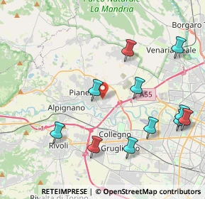 Mappa Via Asti, 10044 Pianezza TO, Italia (4.61273)