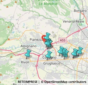 Mappa Via Asti, 10044 Pianezza TO, Italia (3.5325)