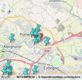 Mappa Via Asti, 10044 Pianezza TO, Italia (2.38857)