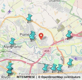 Mappa Via Asti, 10044 Pianezza TO, Italia (3.01)