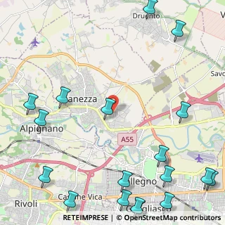Mappa Via Asti, 10044 Pianezza TO, Italia (3.45333)