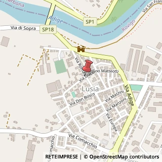 Mappa Via Roma, 75, 45020 Lusia, Rovigo (Veneto)