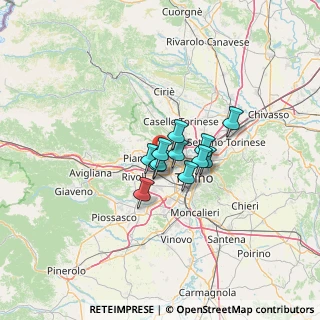 Mappa Via Spagna, 10093 Collegno TO, Italia (7.02833)