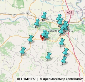 Mappa Cascina Quaranta Superiore, 15039 Ozzano Monferrato AL, Italia (7.10188)