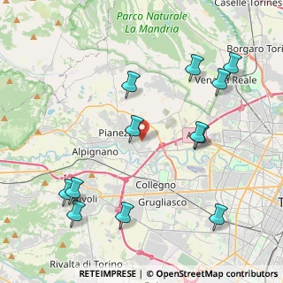 Mappa Via Novara, 10044 Pianezza TO, Italia (4.82833)