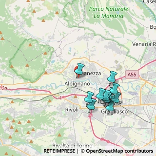 Mappa Carrefour Market, 10091 Alpignano TO, Italia (3.88917)