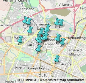Mappa Via Forlì, 10148 Torino TO, Italia (1.23056)