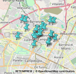 Mappa Via Forlì, 10148 Torino TO, Italia (1.1615)