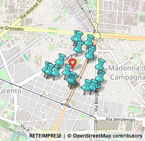 Mappa Via Forlì, 10148 Torino TO, Italia (0.303)