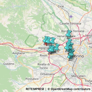 Mappa Via Cavour, 10091 Alpignano TO, Italia (6.016)