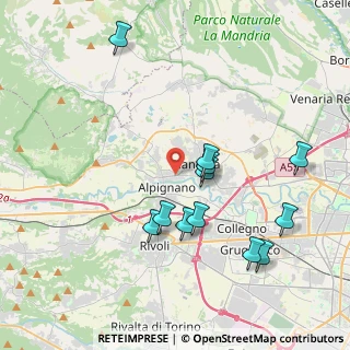 Mappa Via Cavour, 10091 Alpignano TO, Italia (4.02167)