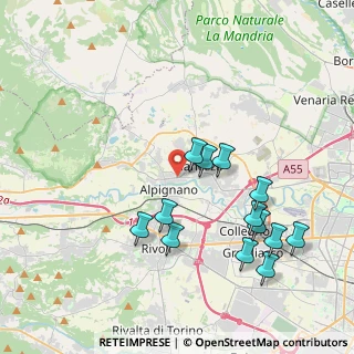 Mappa Via Cavour, 10091 Alpignano TO, Italia (4.10385)