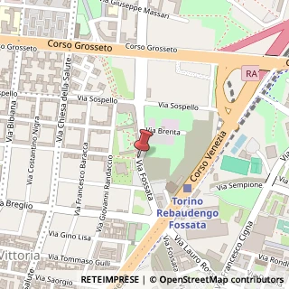 Mappa Via Fossata, 123, 10147 Torino, Torino (Piemonte)