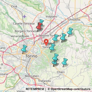 Mappa Via Trieste, 10099 San Mauro Torinese TO, Italia (6.90615)