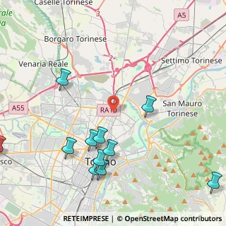Mappa Via S. Germano, 10155 Torino TO, Italia (5.56333)