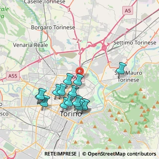 Mappa Via S. Germano, 10155 Torino TO, Italia (3.648)