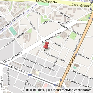 Mappa Via Gaspare Gorresio, 42, 10149 Torino, Torino (Piemonte)