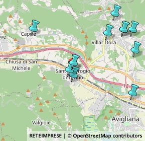 Mappa Via Primo Levi, 10057 Sant'Ambrogio di Torino TO, Italia (2.42273)