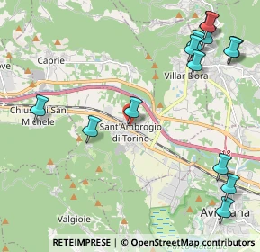 Mappa Via Primo Levi, 10057 Sant'Ambrogio di Torino TO, Italia (2.82286)