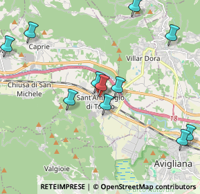 Mappa Via Primo Levi, 10057 Sant'Ambrogio di Torino TO, Italia (2.25)