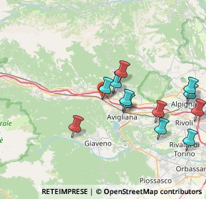 Mappa Via Primo Levi, 10057 Sant'Ambrogio di Torino TO, Italia (7.8275)