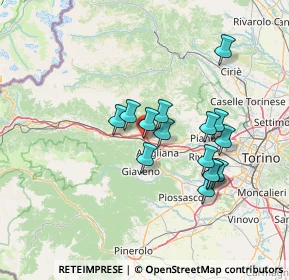 Mappa Via Primo Levi, 10057 Sant'Ambrogio di Torino TO, Italia (11.972)