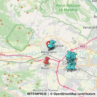 Mappa Via Enrico Toti, 10091 Alpignano TO, Italia (3.22667)
