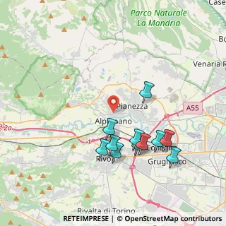 Mappa Via Enrico Toti, 10091 Alpignano TO, Italia (3.82)