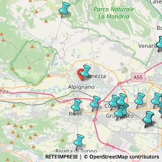 Mappa Via Enrico Toti, 10091 Alpignano TO, Italia (6.908)