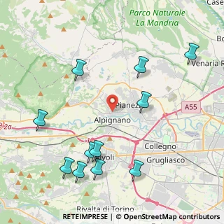Mappa Via Enrico Toti, 10091 Alpignano TO, Italia (4.93545)