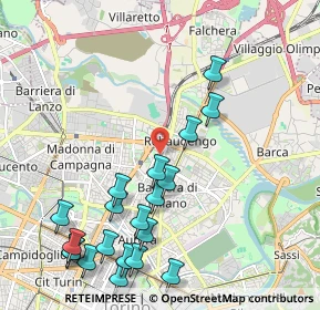 Mappa Via Arturo Toscanini, 10155 Torino TO, Italia (2.4695)